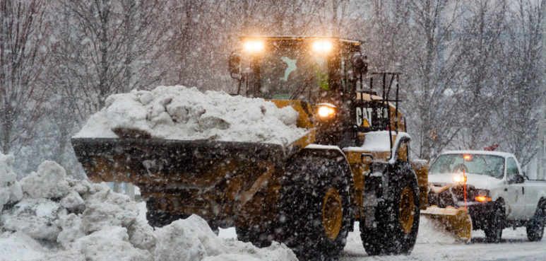 Photo d'une déneigeuse