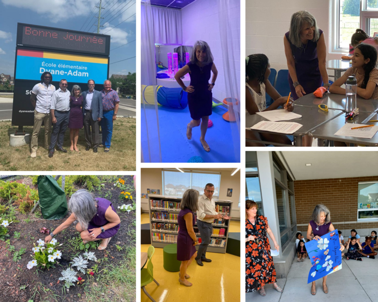 La visite de Dyane Adam en images