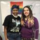 Kelia Wane, coprésidente du Regroupement étudiant franco-ontarien et l’auteure, militante transgenre, Sophie Labelle.